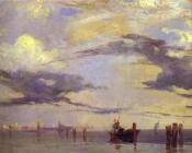 View of the Lagoon Near Venice - 理查德·帕克斯·伯宁顿
